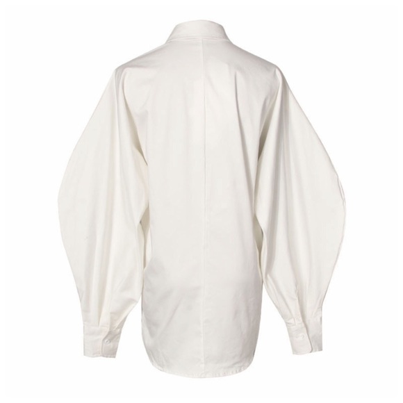 Black & White Vegan Leather Scroll Top - Picture 5 of 7